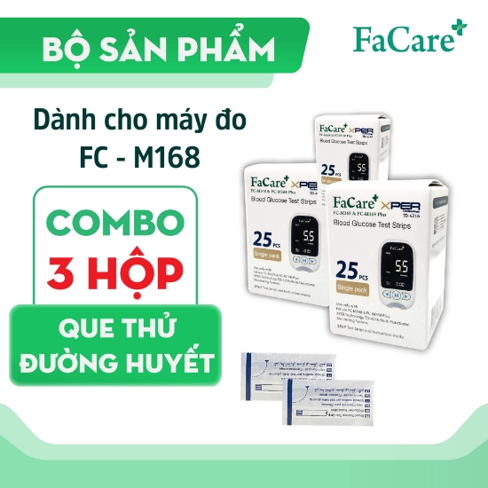 Ảnh của Combo 3 hộp que thử đường huyết cho máy FC-M168