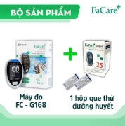 Ảnh của Combo máy đo đường huyết FC-G168 + 1 hộp que thử đường huyết