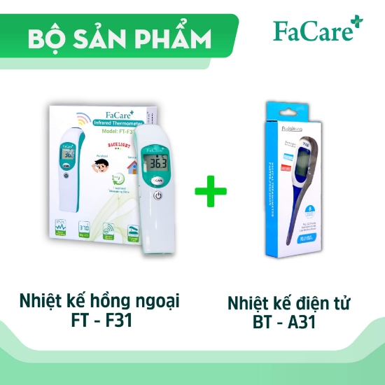 Ảnh của Combo Nhiệt kế hồng ngoại và Nhiệt kế điện tử