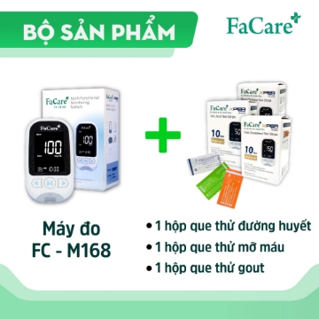 Hiển thị chi tiết cho Combo Máy đo đường huyết 5 trong 1 + 3 hộp que thử tiểu đường, mỡ máu, gút Ảnh của Combo Máy đo đường huyết 5 trong 1 + 3 hộp que thử tiểu đường, mỡ máu, gút
